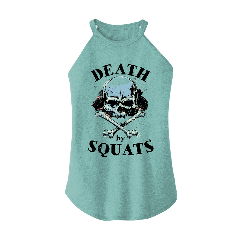 Womens X-Small Teal Rocker Tank Top