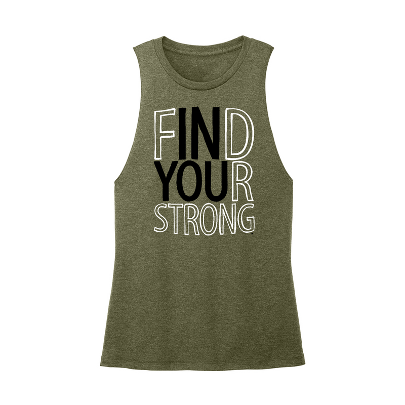 Womens X-Small Army Muscle Tank