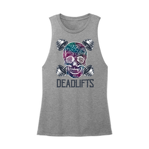 Womens X-Small Grey Heather Muscle Tank