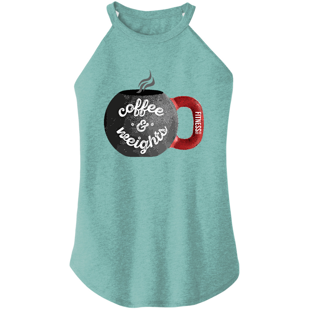 Womens X-Small Teal Rocker Tank Top