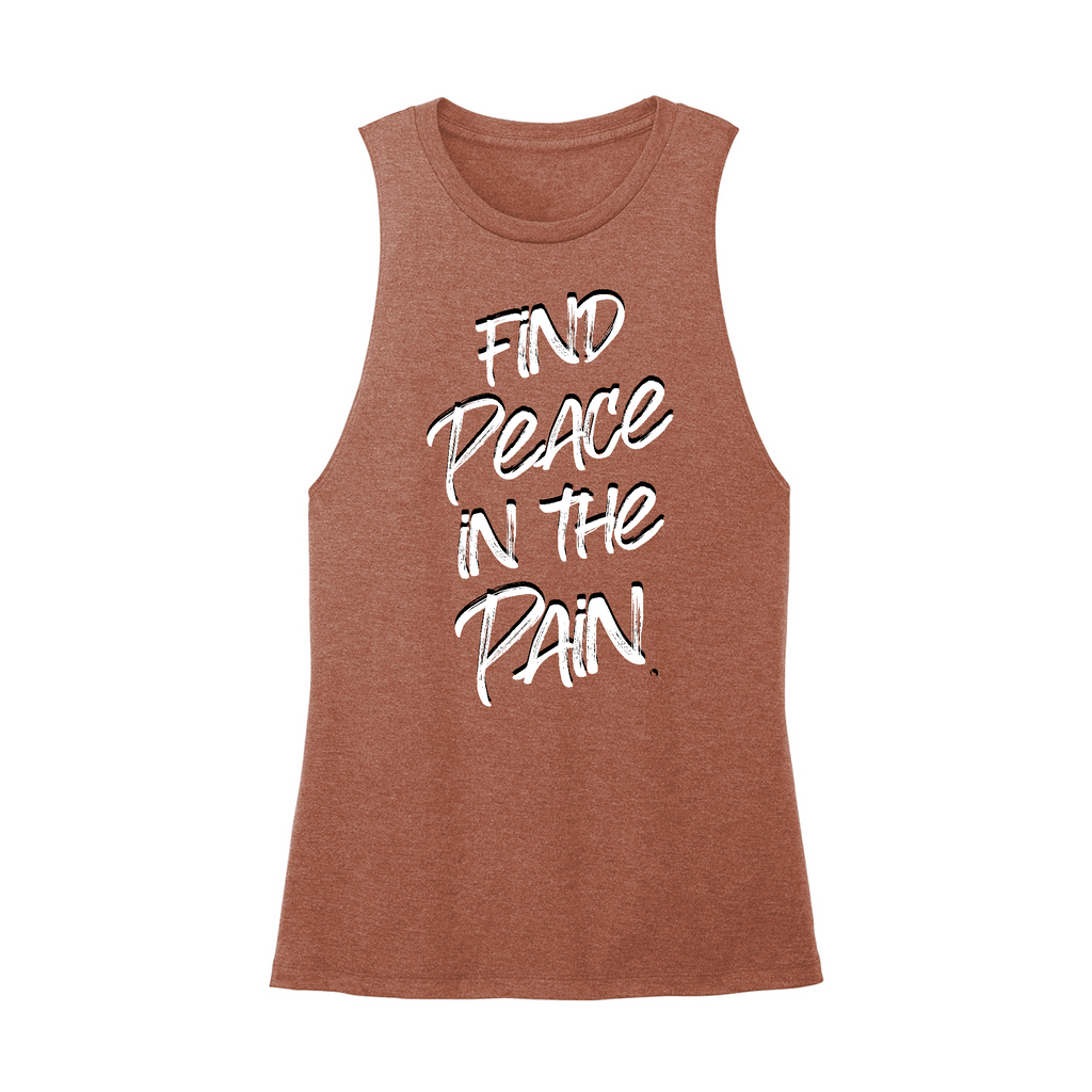 Womens X-Small Brown Muscle Tank