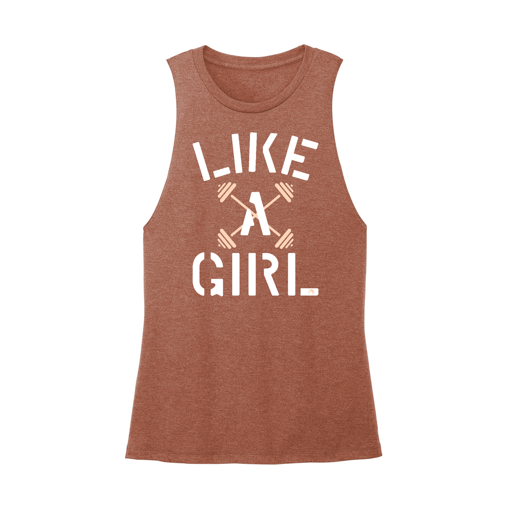 Womens X-Small Brown Muscle Tank