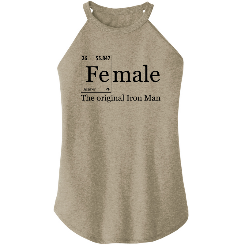 Womens X-Small Sand Rocker Tank Top