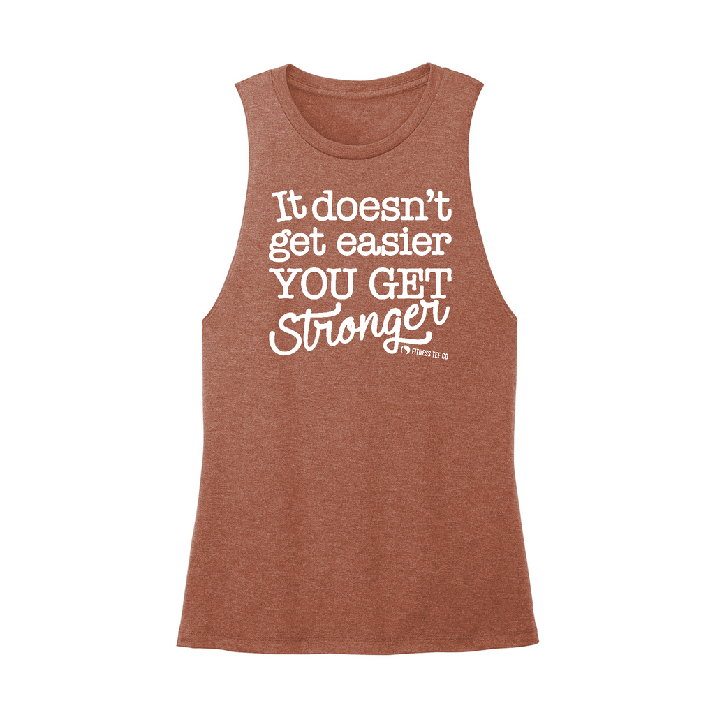 Womens X-Small Brown Muscle Tank