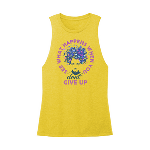 Womens X-Small Yellow Muscle Tank