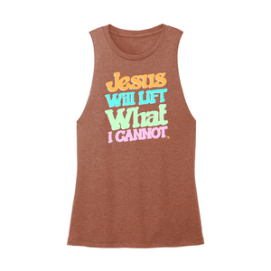 Womens X-Small Brown Muscle Tank