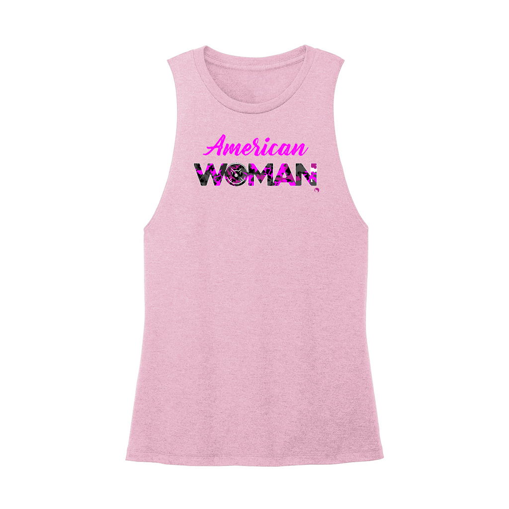 Womens X-Small Light Pink Muscle Tank