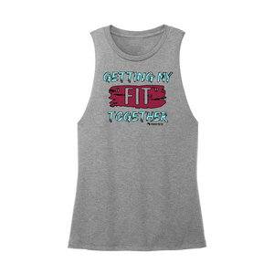 Womens X-Small Grey Heather Muscle Tank