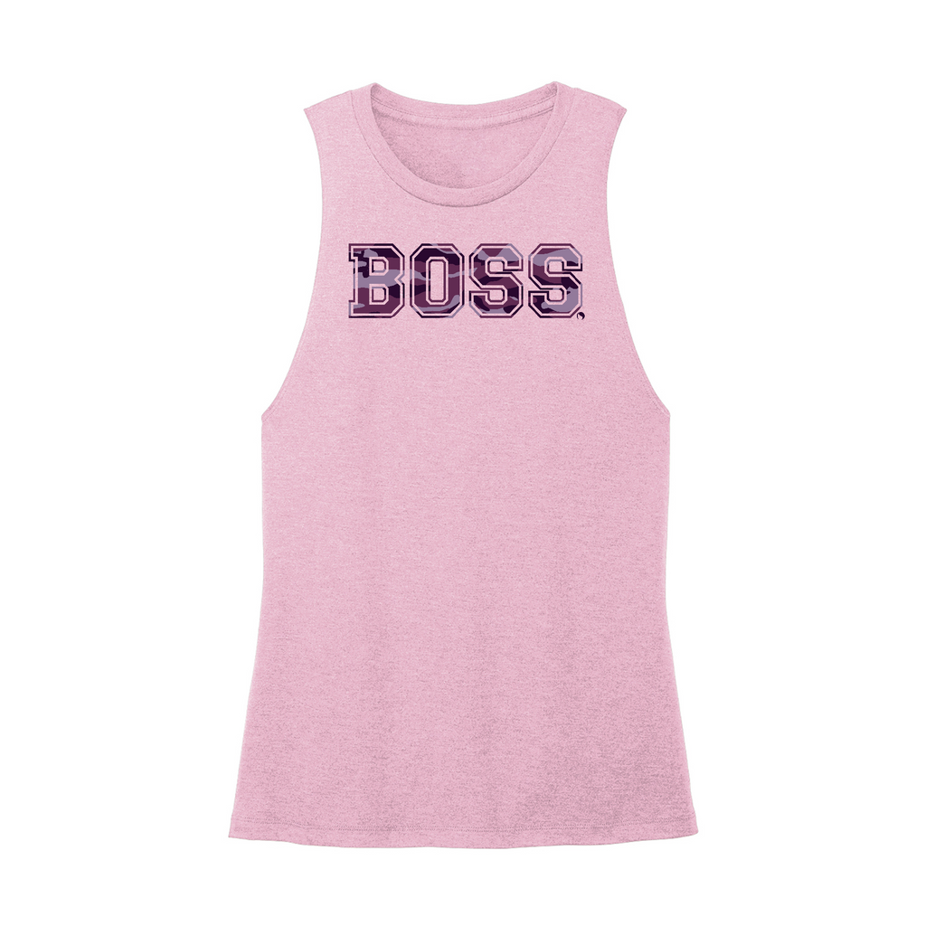 Womens X-Small Light Pink Muscle Tank