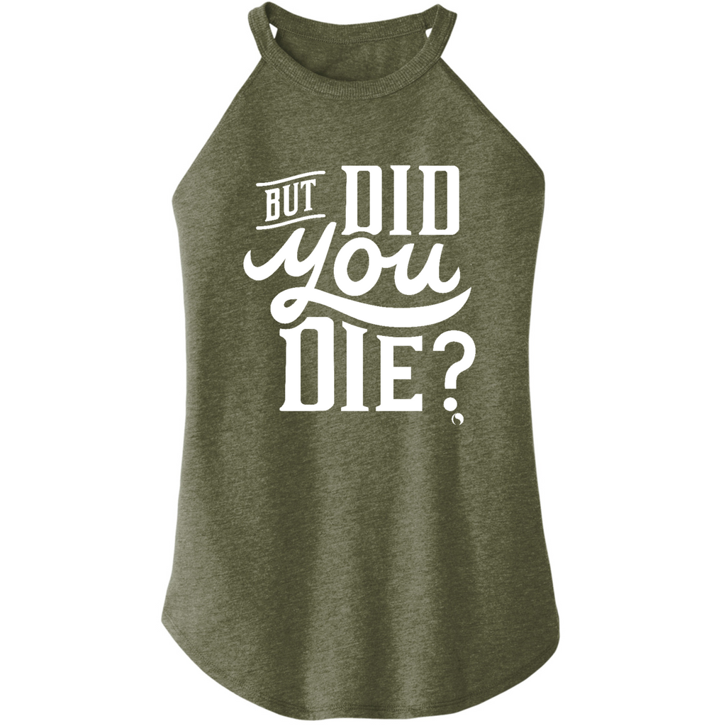 Womens X-Small Military Green Rocker Tank Top