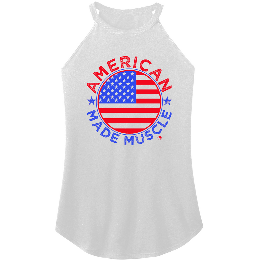 Womens X-Small White Rocker Tank Top