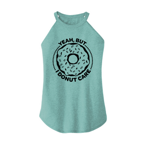 Womens X-Small Teal Rocker Tank Top