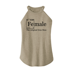 Womens X-Small Sand Rocker Tank Top