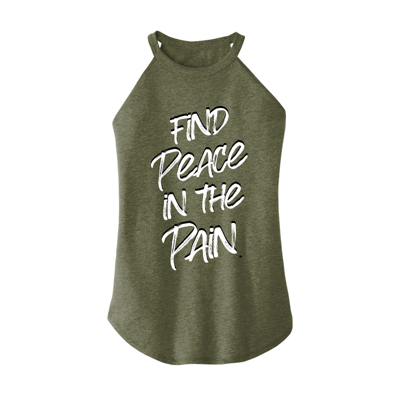 Womens X-Small Military Green Rocker Tank Top