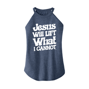 Womens X-Small Navy Heather Rocker Tank Top