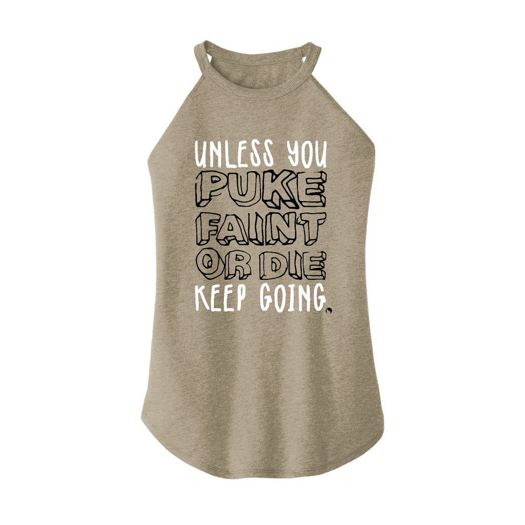 Womens X-Small Sand Rocker Tank Top