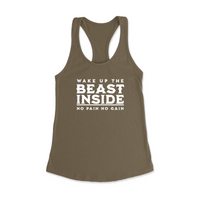 Womens X-Small Military Green Style_Tank Top