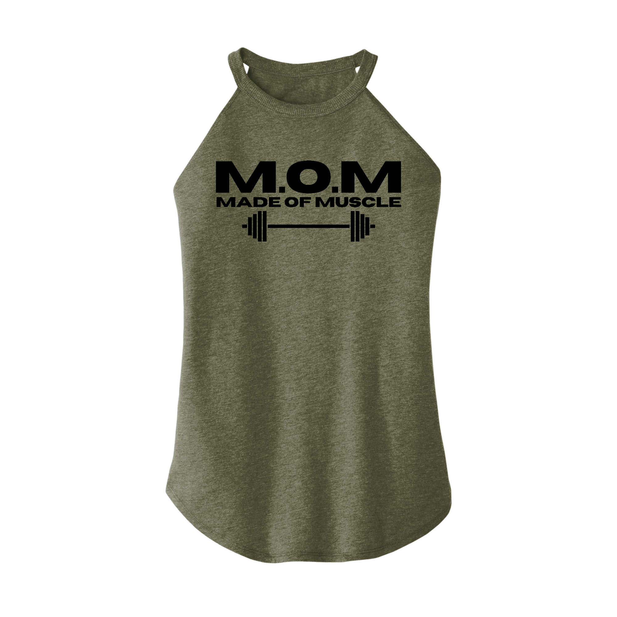 Womens X-Small Military Green Rocker Tank Top