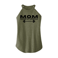Womens X-Small Military Green Rocker Tank Top