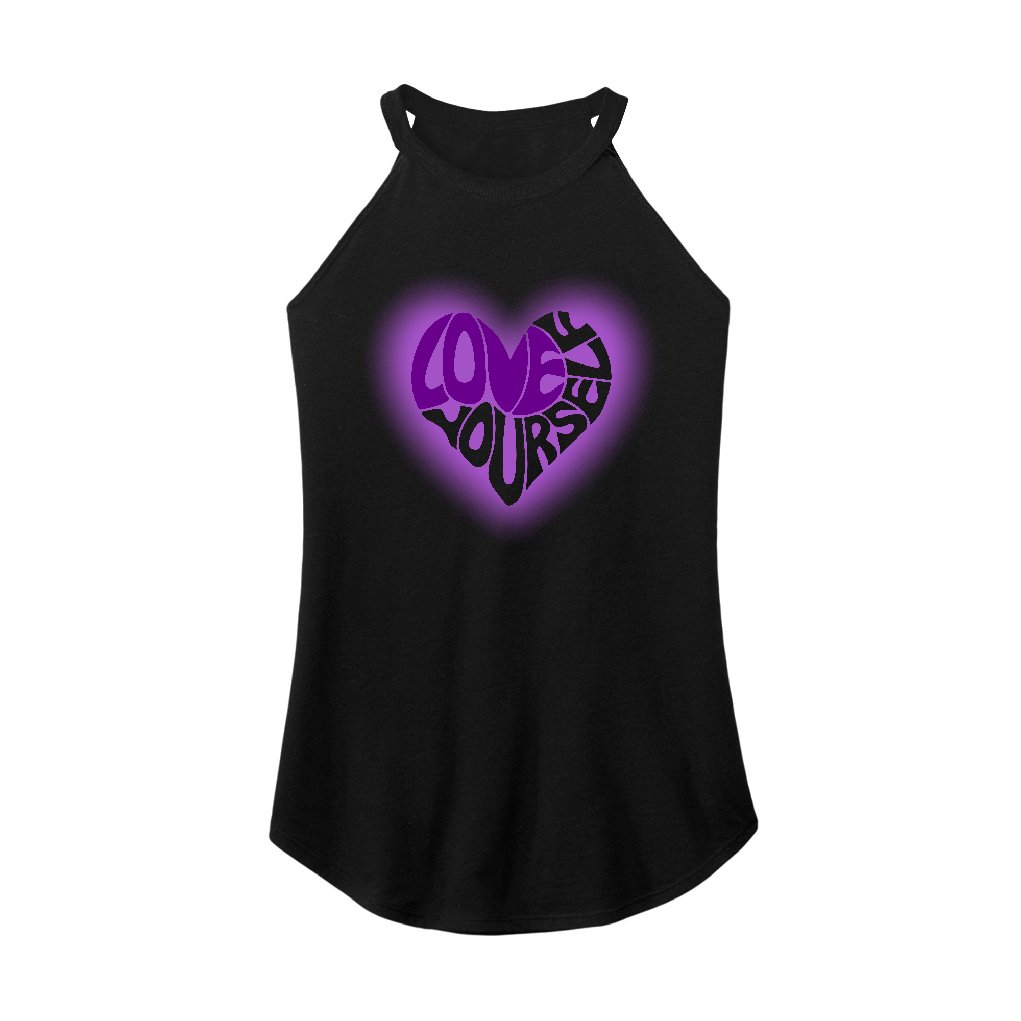 Love Yourself Glow Rocker Tank