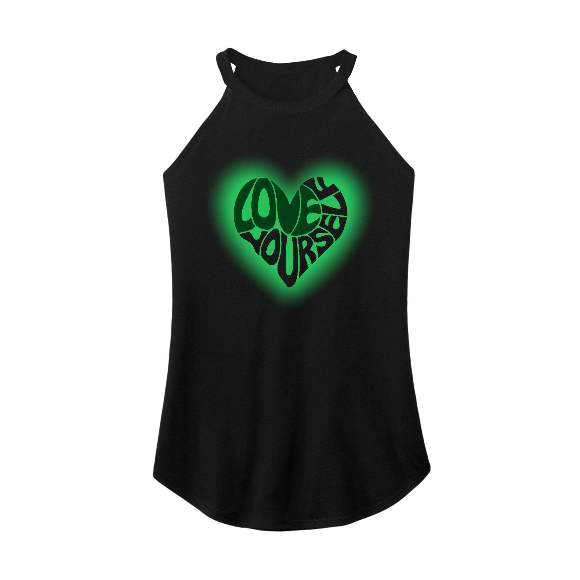 Love Yourself Glow Rocker Tank
