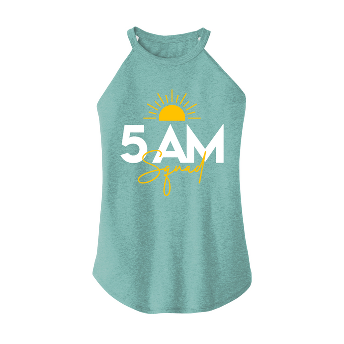 Womens X-Small Teal Rocker Tank Top