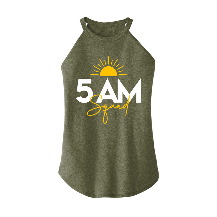 Womens X-Small Military Green Rocker Tank Top
