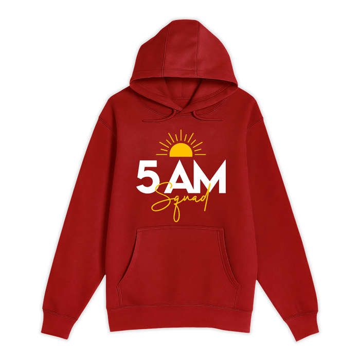 Unisex Small Red Pullover Hooded Sweatshirt