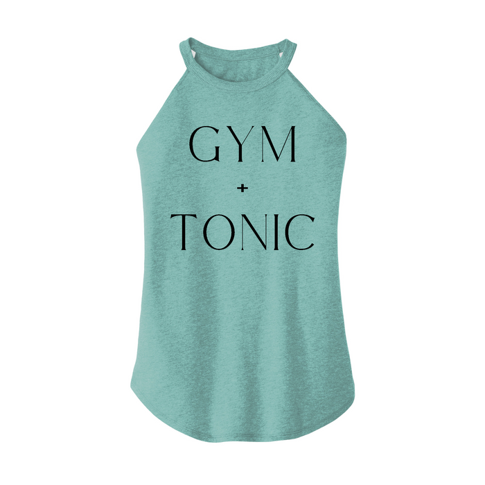 Womens X-Small Teal Rocker Tank Top