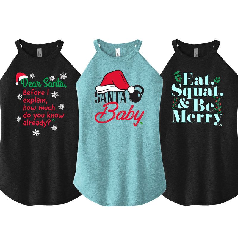 Christmas 3 PACK Rocker Tanks