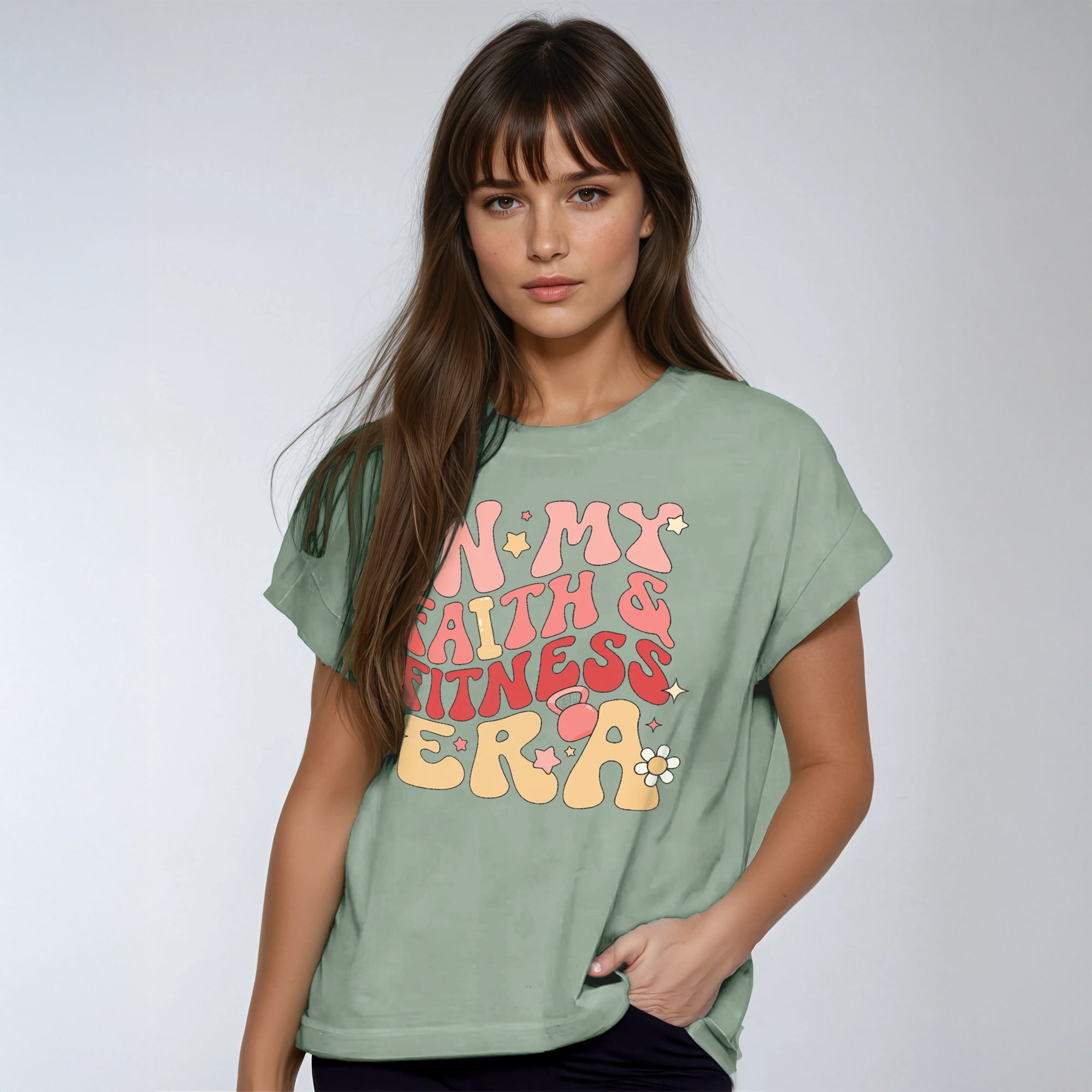 In My Faith and Fitness Era Women's Luxe T-Shirt