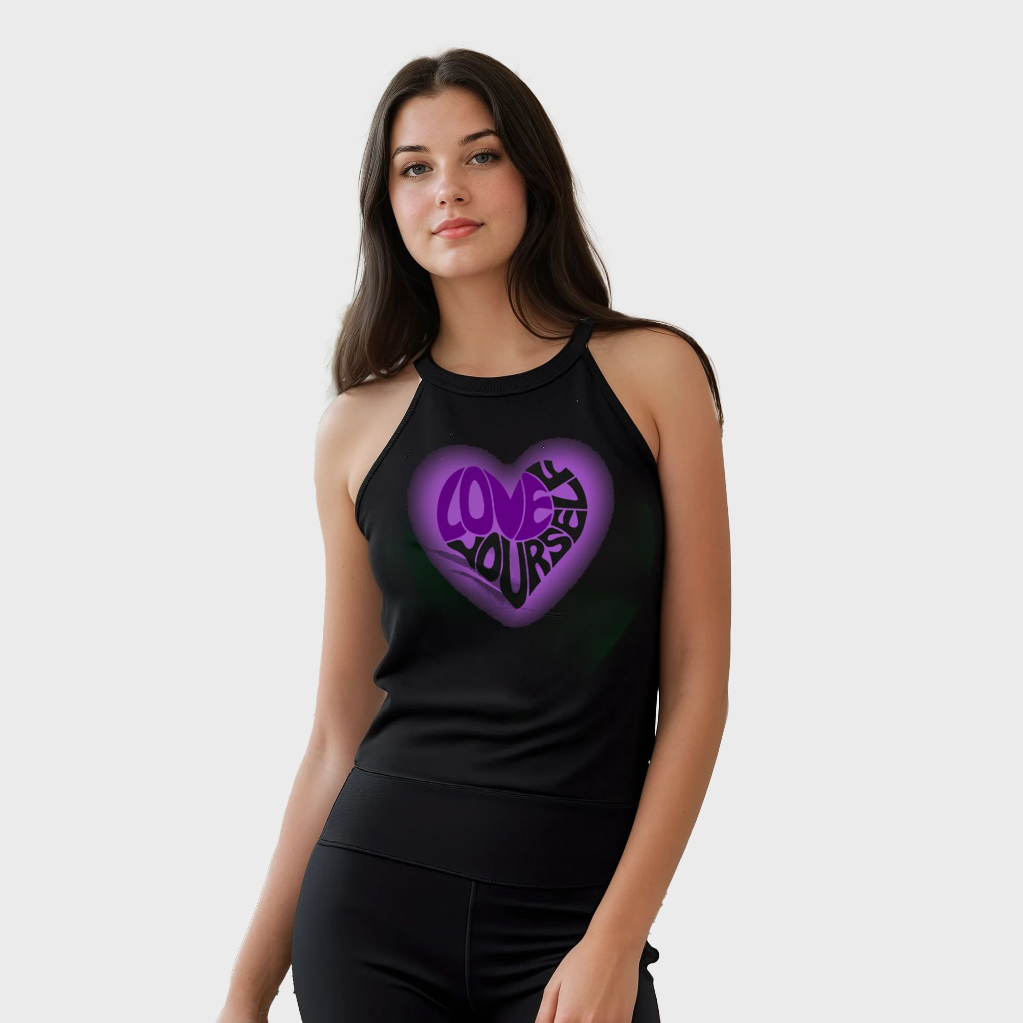 Love Yourself Glow Rocker Tank