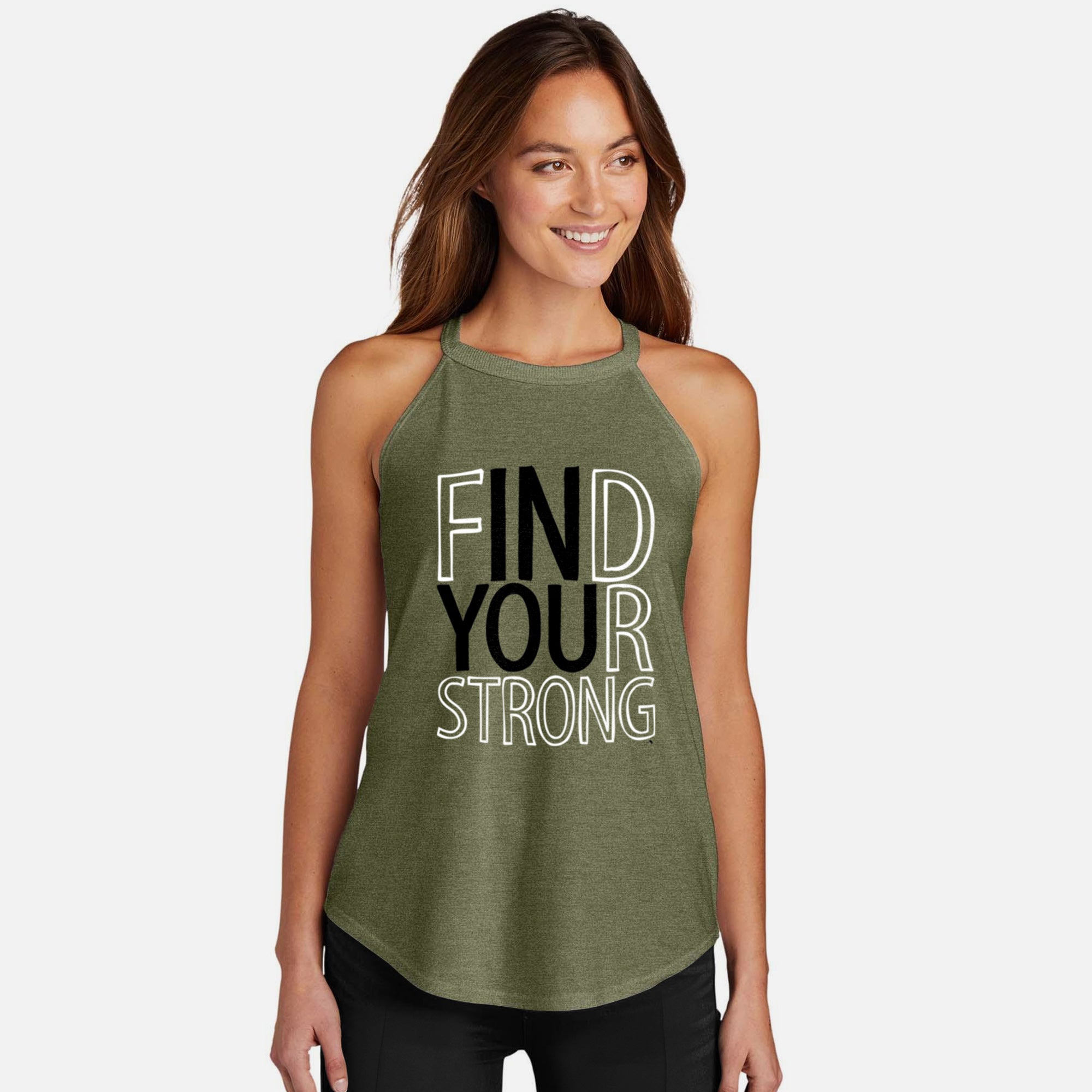 Find Your Strong in You Rocker Tank Top