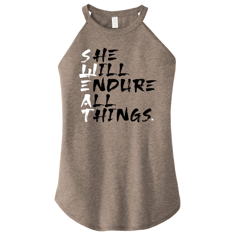 SWEAT She will endure all things ( New Color - Sienna Brown ) - FitnessTeeCo