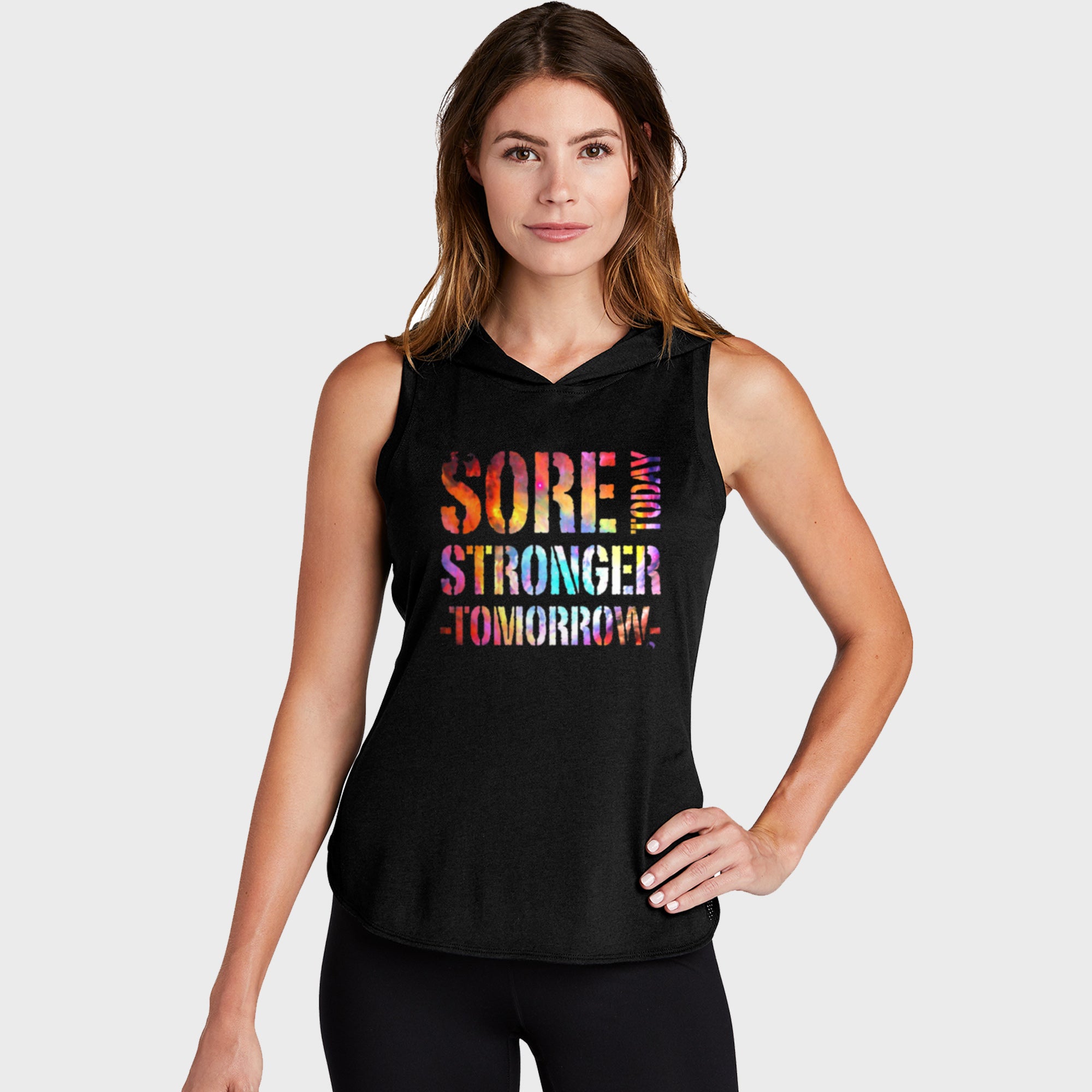 Sore Today Paint Nebula Sleeveless Hoodie