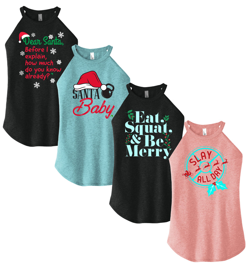 Christmas 4 PACK Rocker Tanks